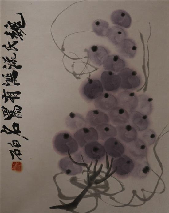 Six albums of Chinese pictures, including an album of Qi Baishi prints.